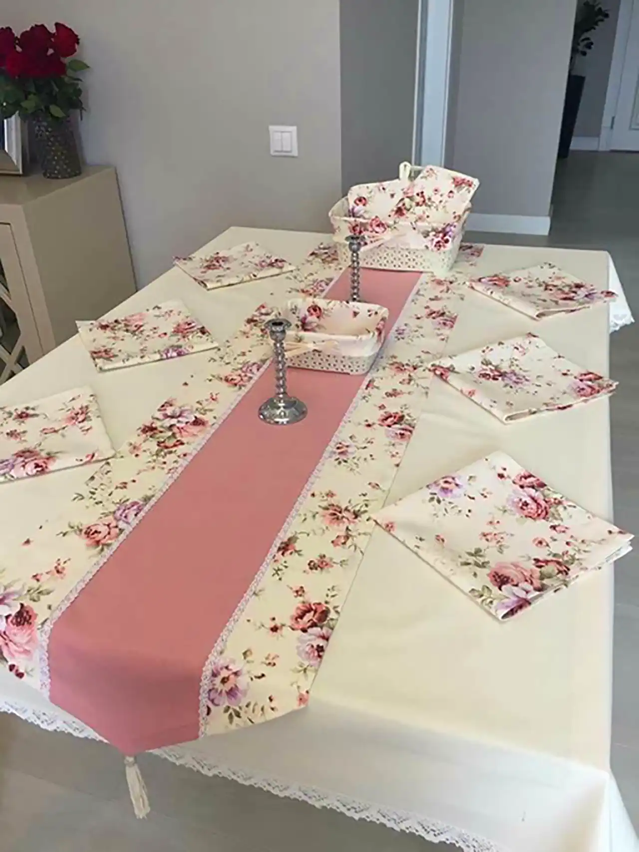 مدل رومیزی پارچه_ای عکس