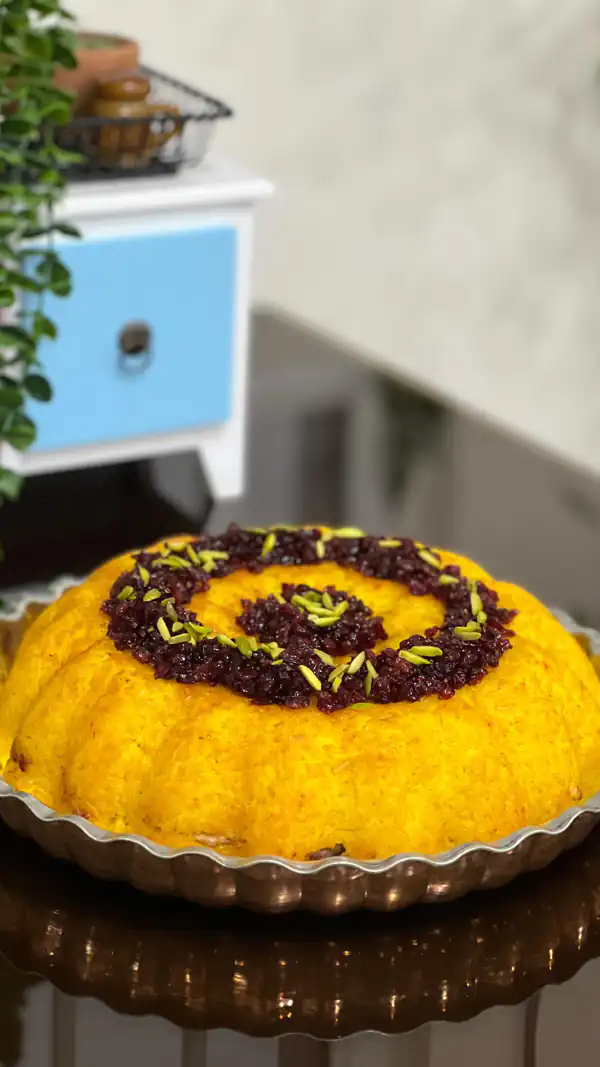 تزیین ته چین گرد
