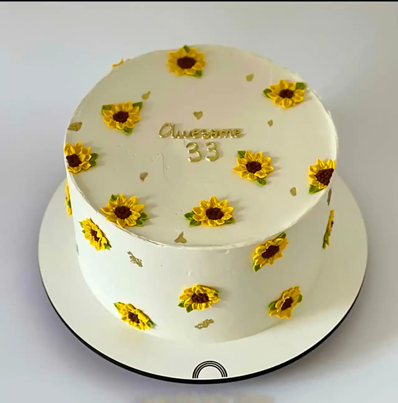 کیک فانتزی طرح گل آفتابگردون