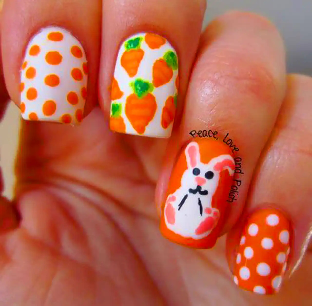 دیزاین ناخن خرگوشی بانمک