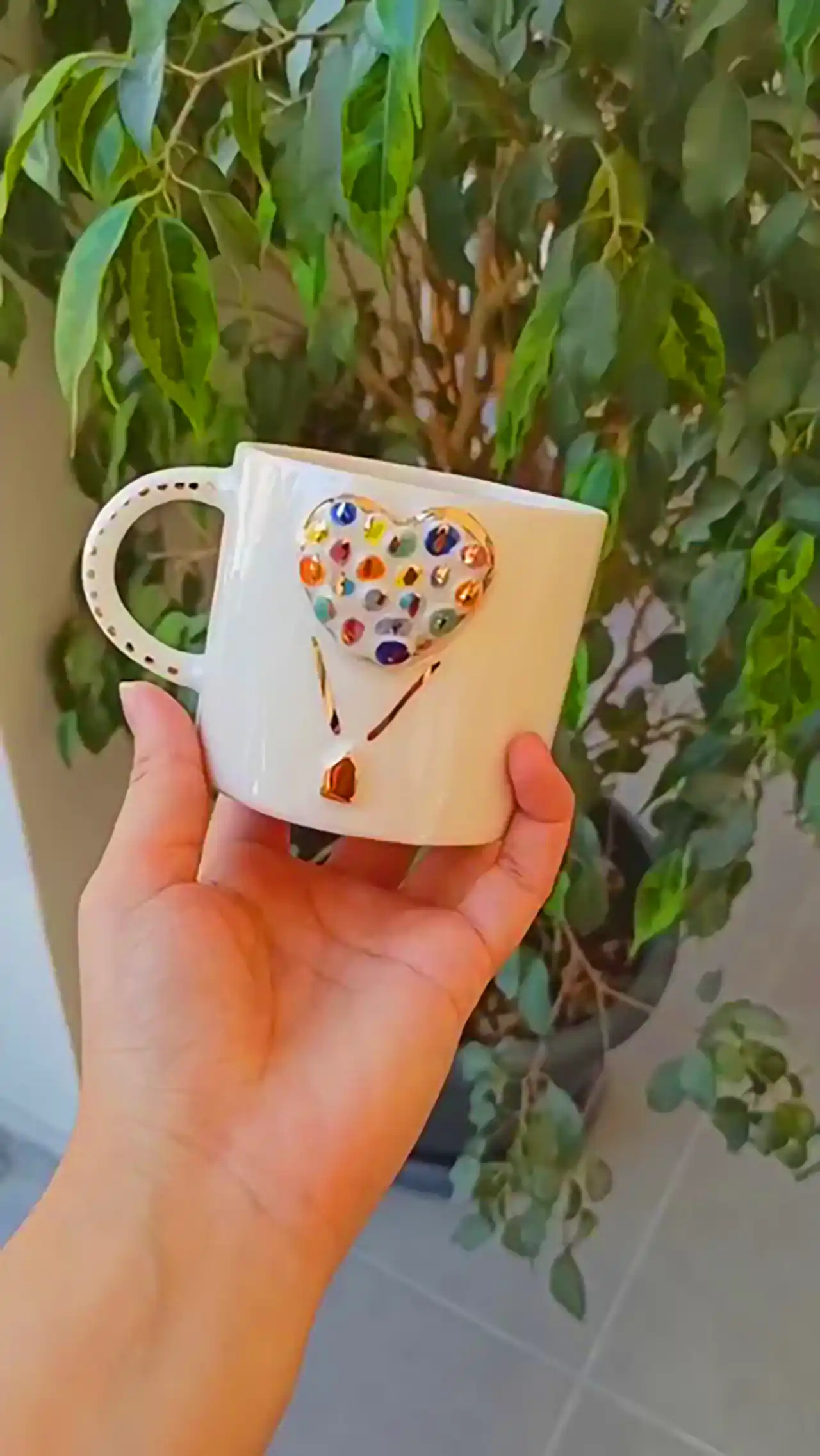 فنجون سفالی شیک 