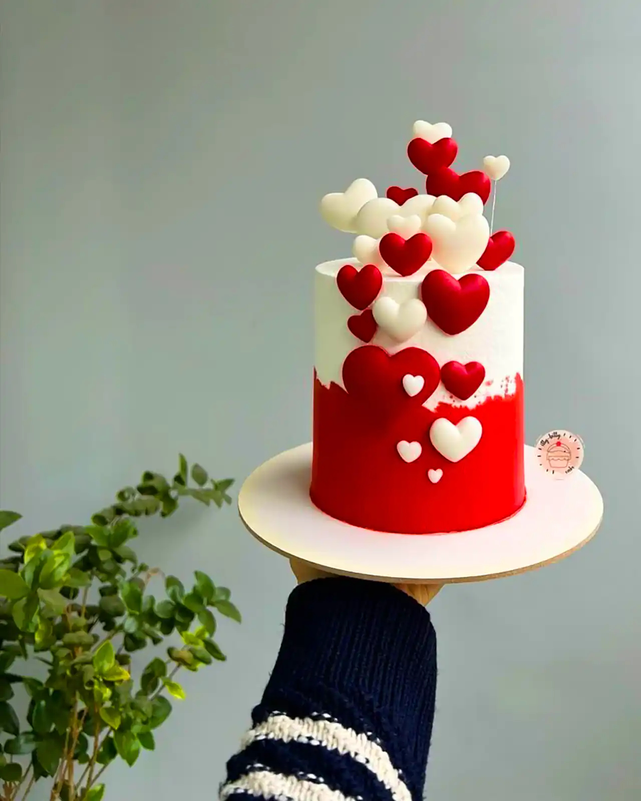 کیک تولد قلبی