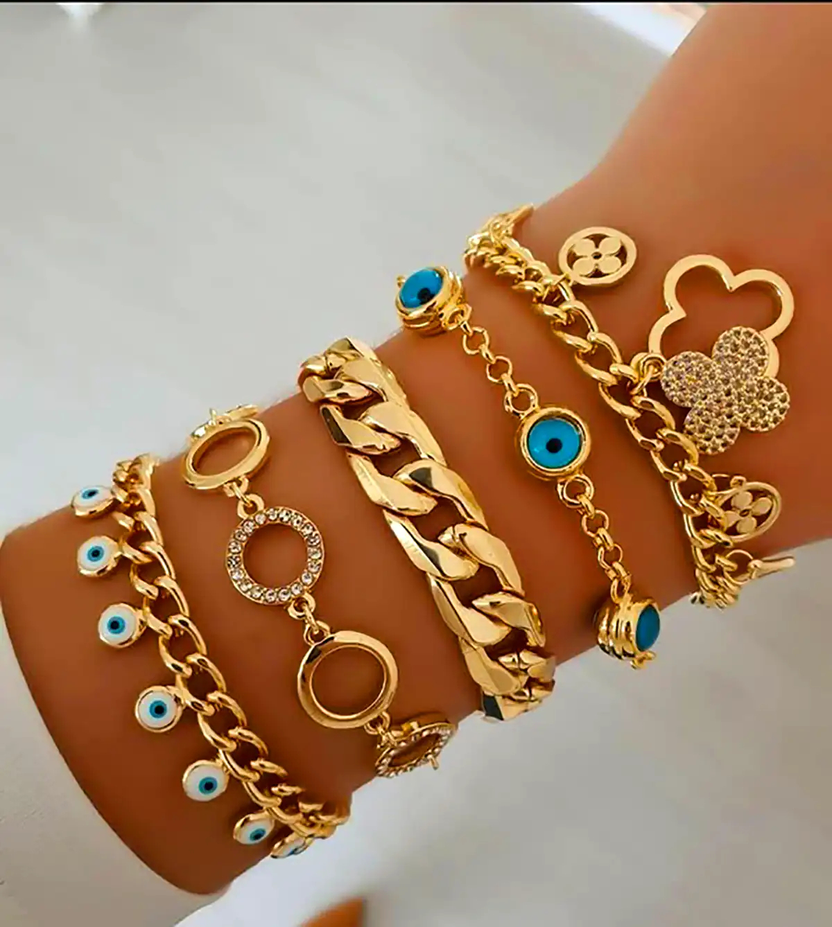 دستبند ست چندتایی طلا 