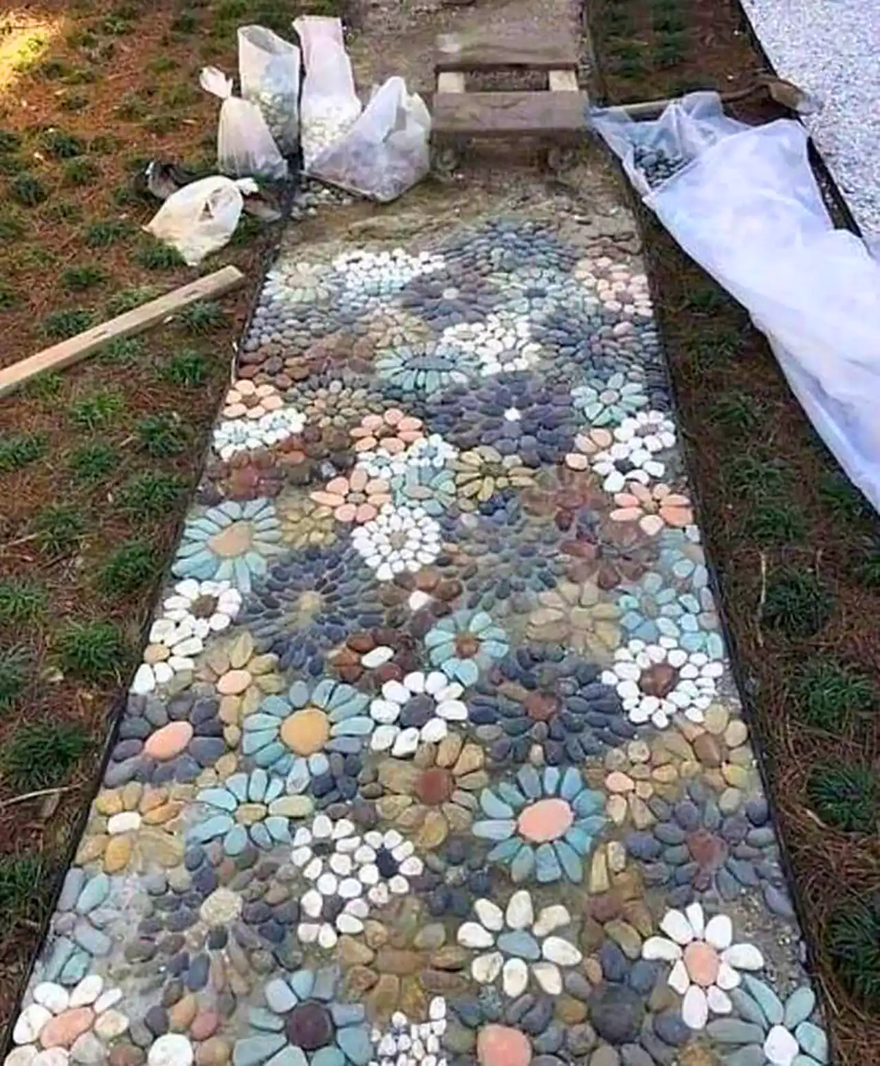 مدل جدید سنگفرش باغی 