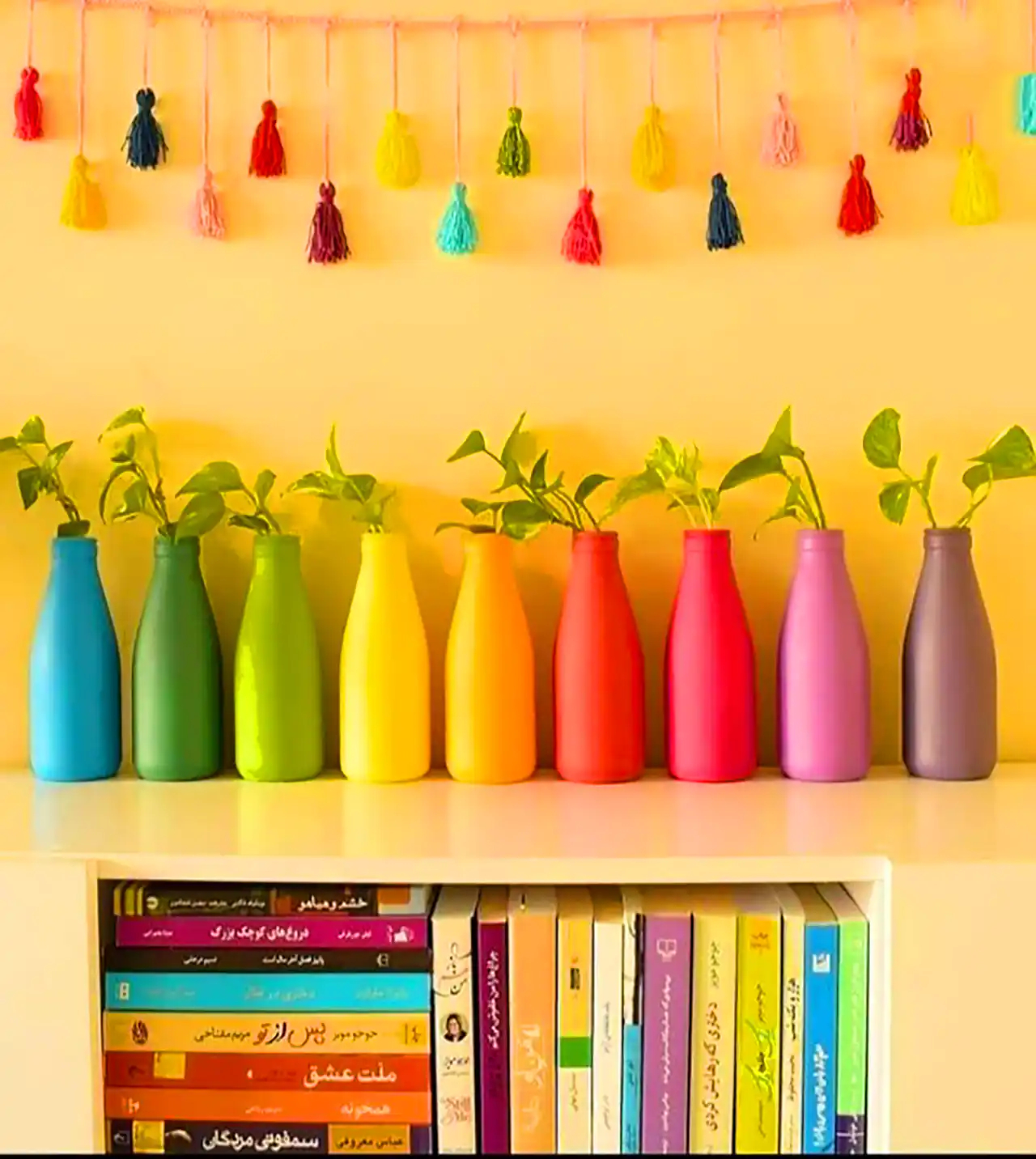 نقاشی روی بطری نوشابه 