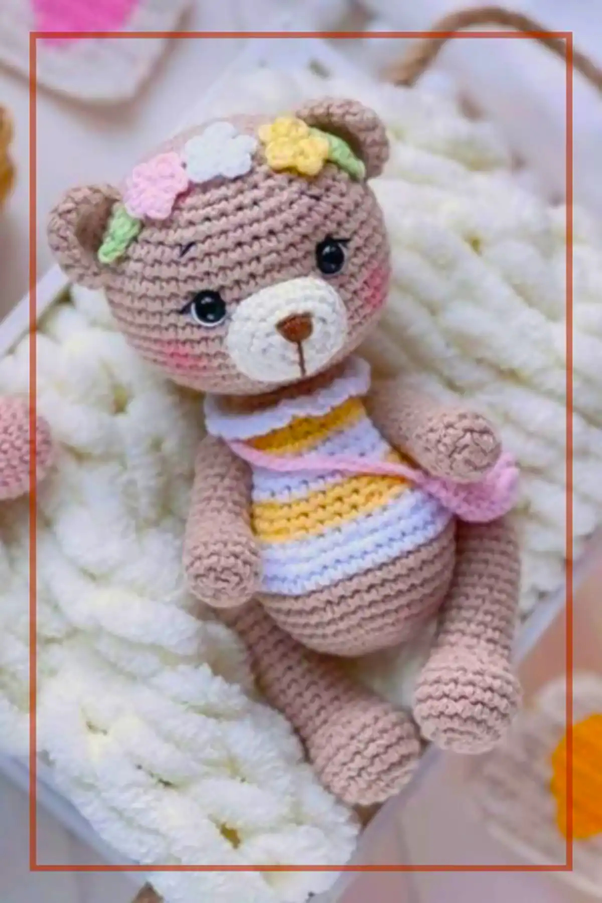 خرس بافتنی عروسکی 