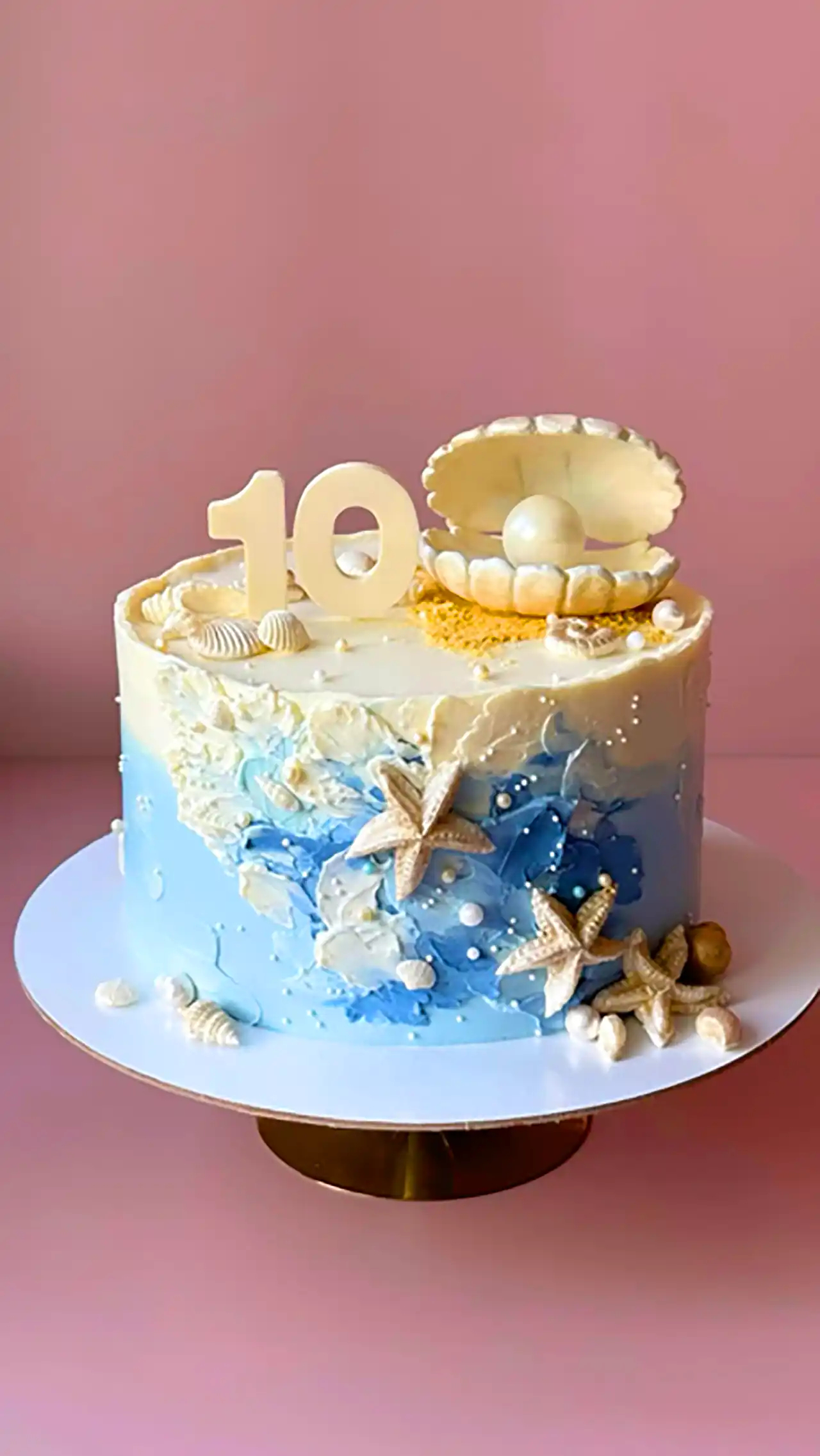 مدل کیک تم ساحل و دریا