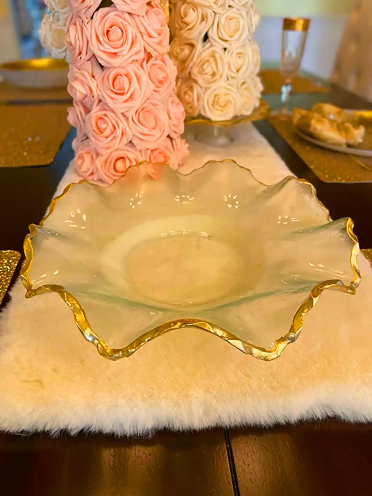 ظروف شیشه ای میوه خوری 