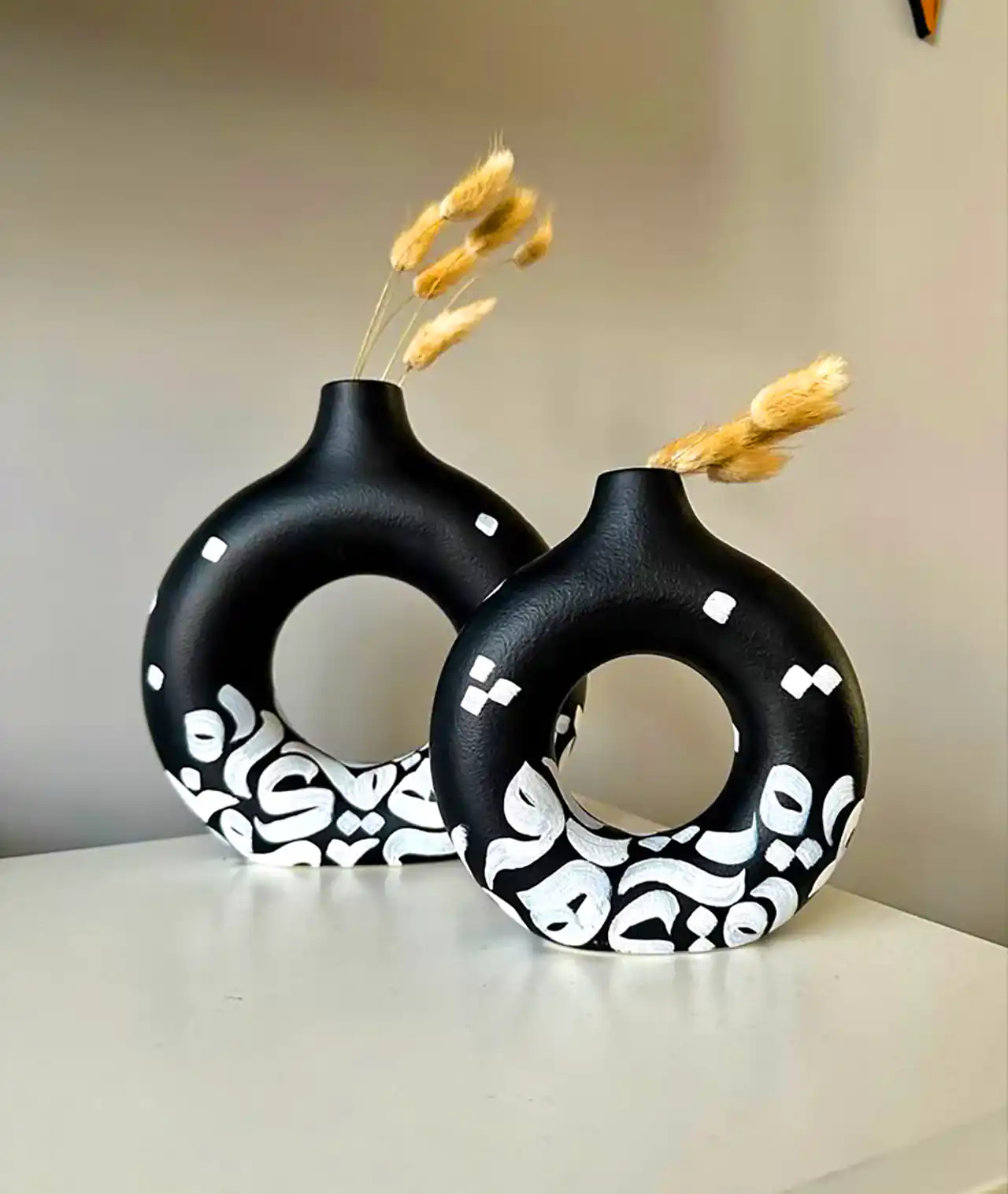 مدل گلدان دکوری با طرح خاص