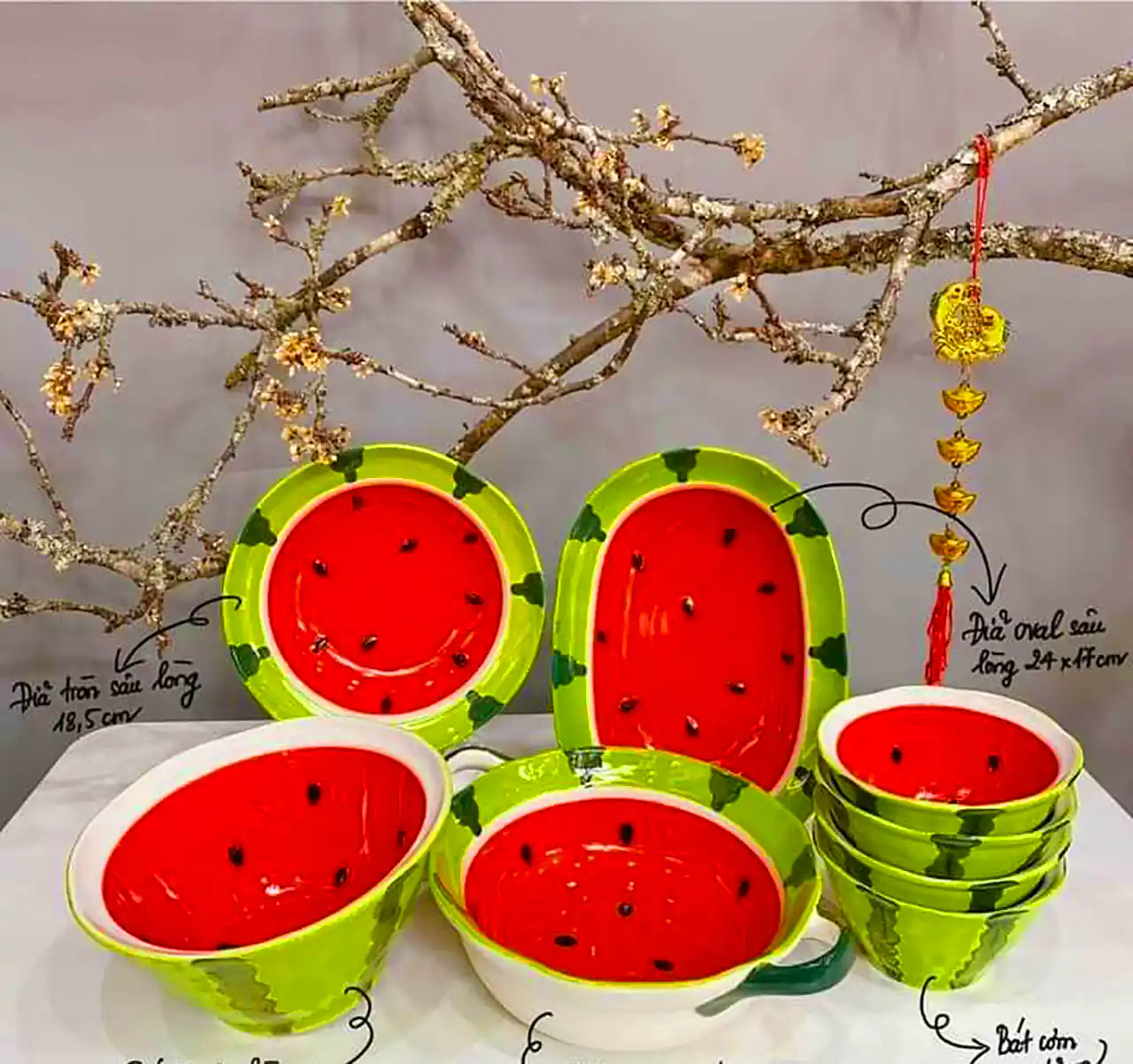 ظروف دکوری یلدایی