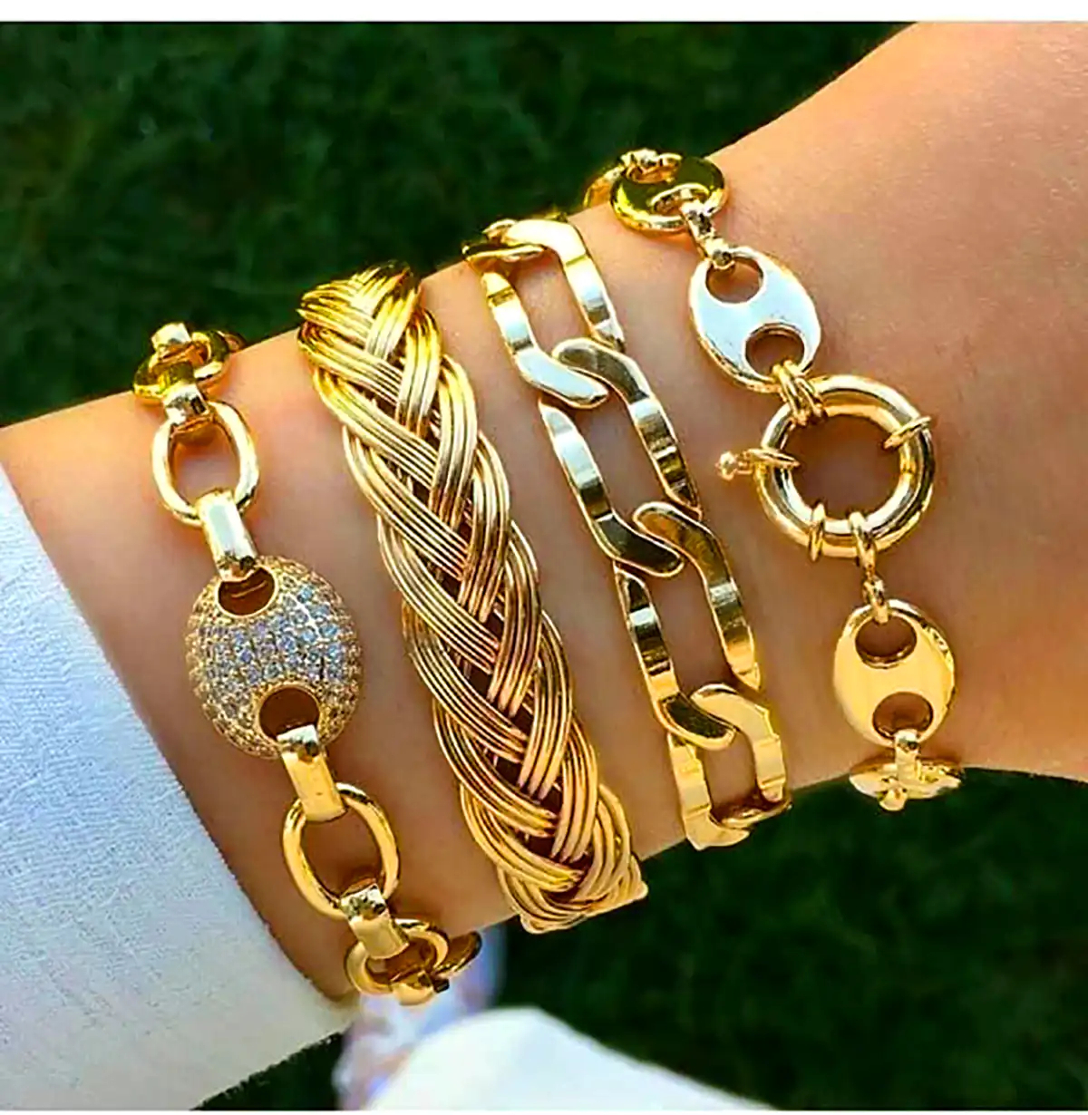 دستبند ست چندتایی طلا 