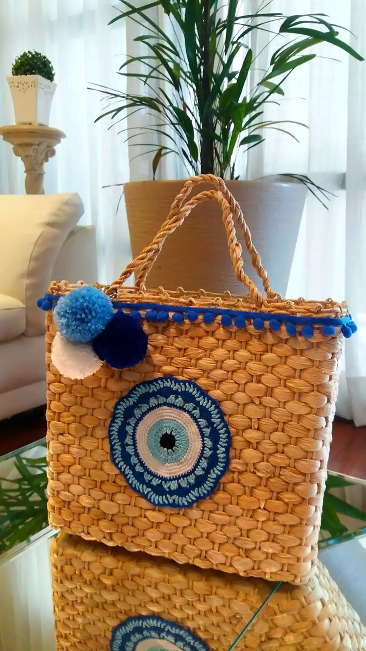 کیف فانتزی با طرح چشم نظر