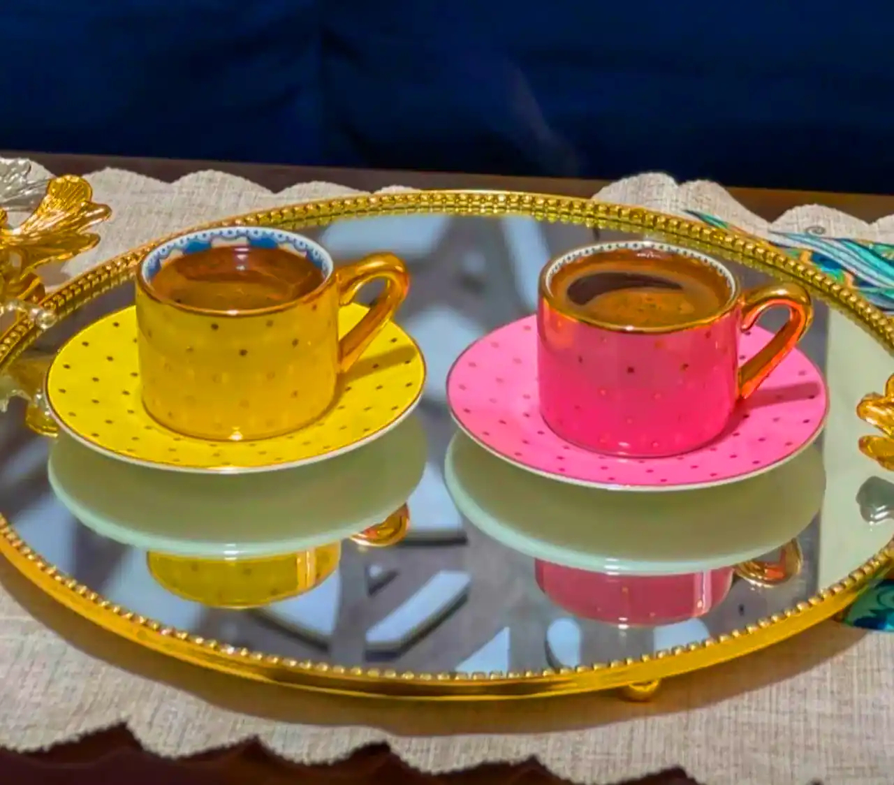 ماگ و زیرماگی سرامیکی