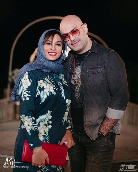 حدیثه تهرانی و همسرش 