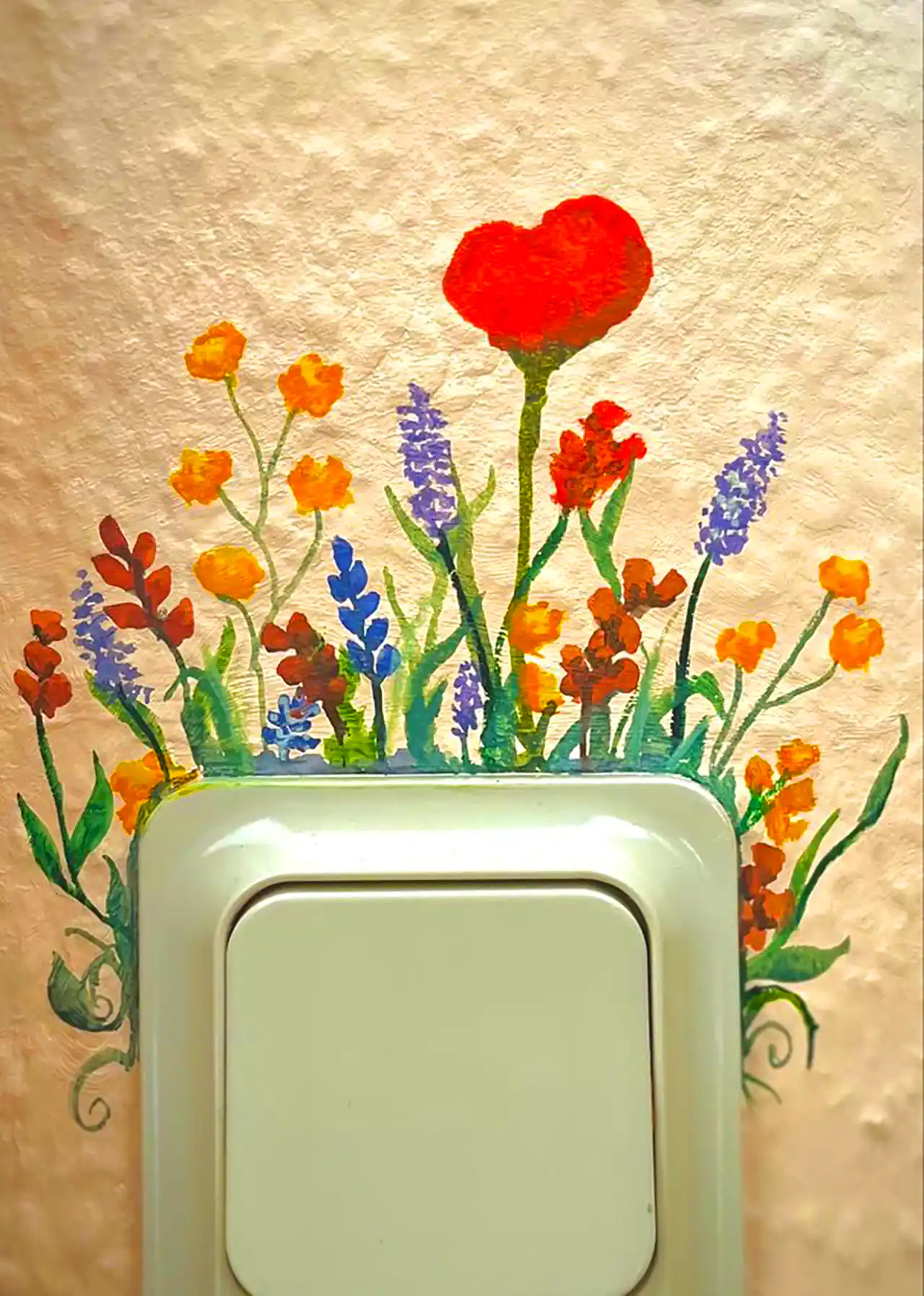 نقاشی روی کلید و پریز