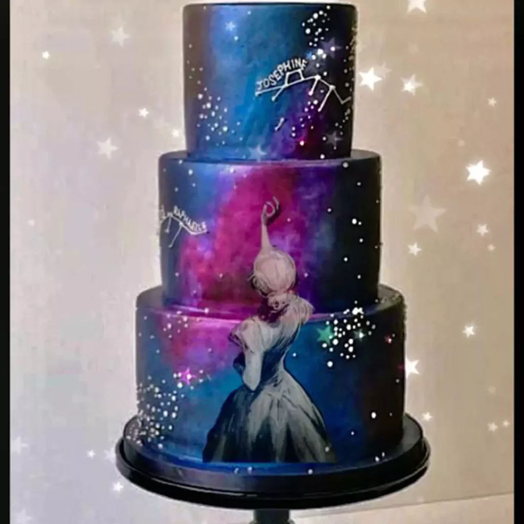 کیک تولد طرح صورت فلکی خاص