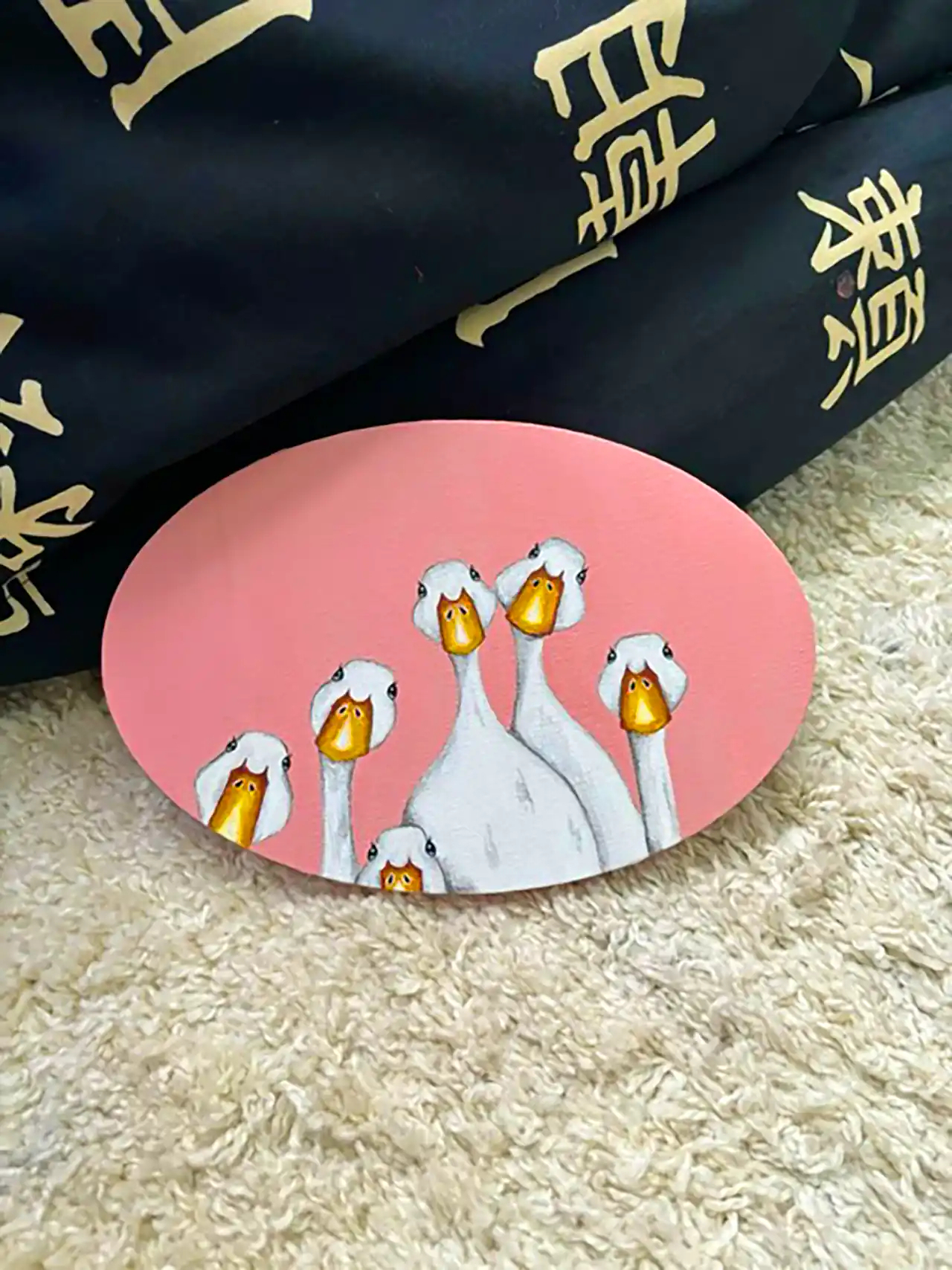 دیوارکوب سفالی اردک های دوست داشتنی