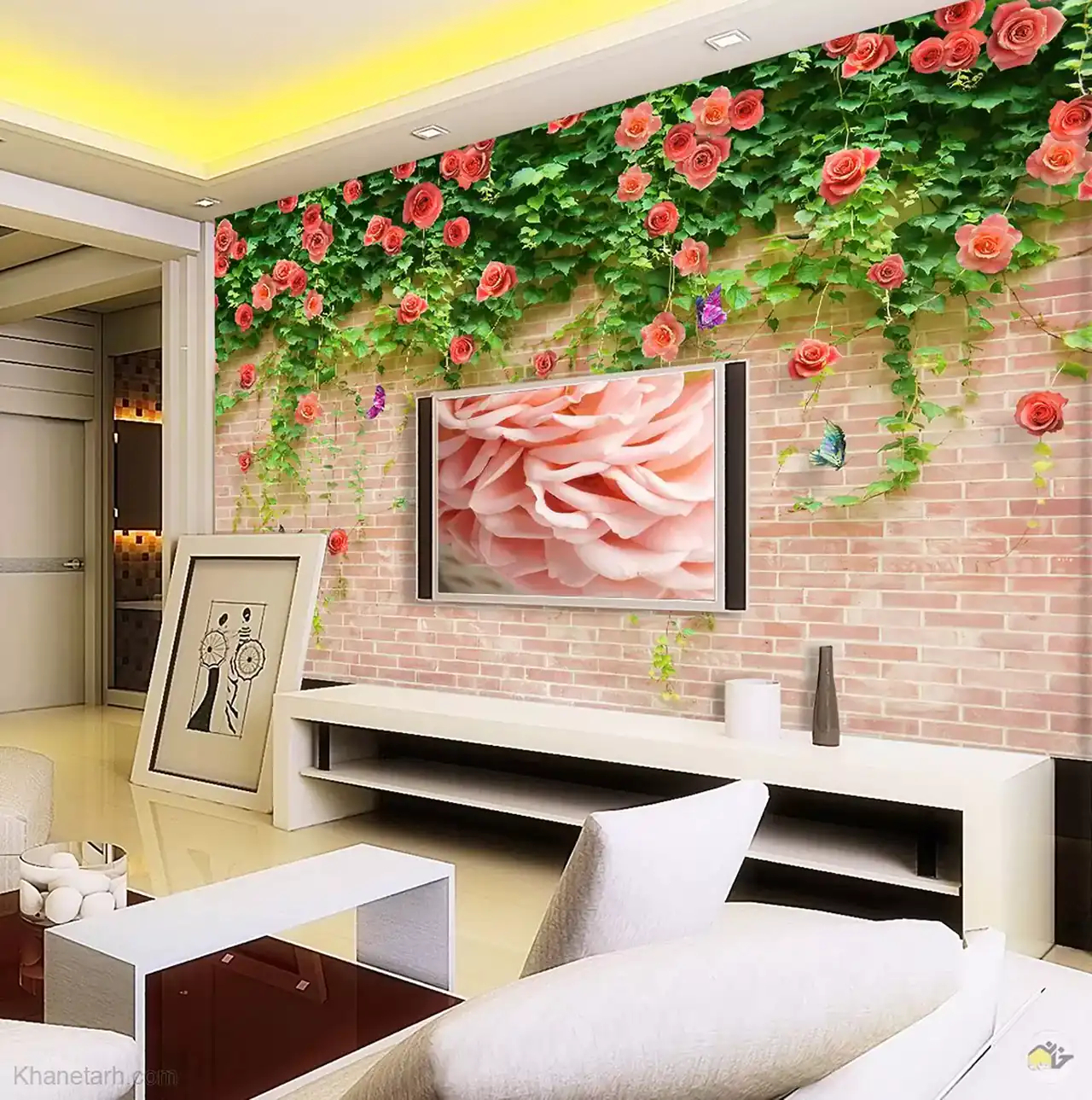 مدل دکوراسیون تلویزیون + زیباترین مدل های دکوراسیون تلویزیون بسیار شیک و لاکچری