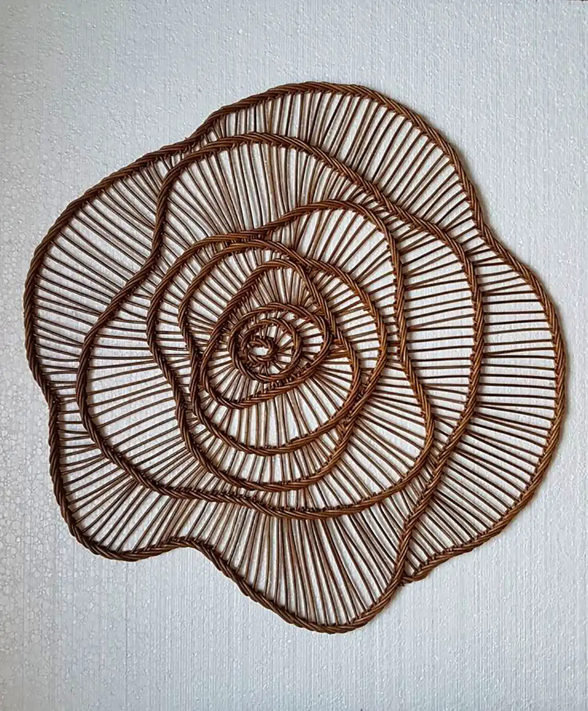 دیوارکوب کنفی حصیری