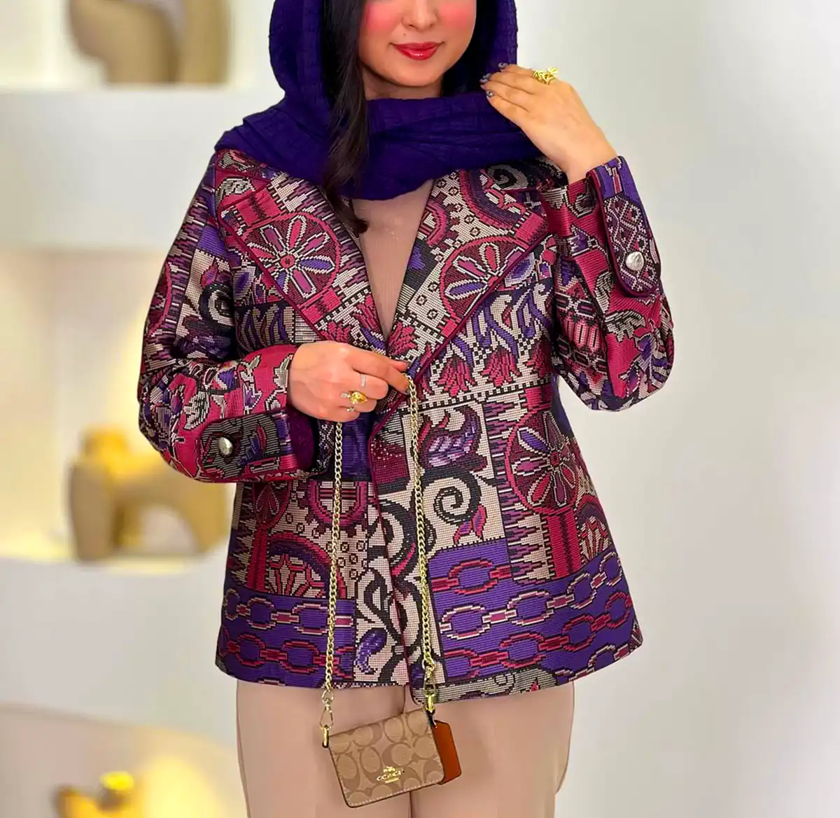 کت زنانه با رنگ های شاد