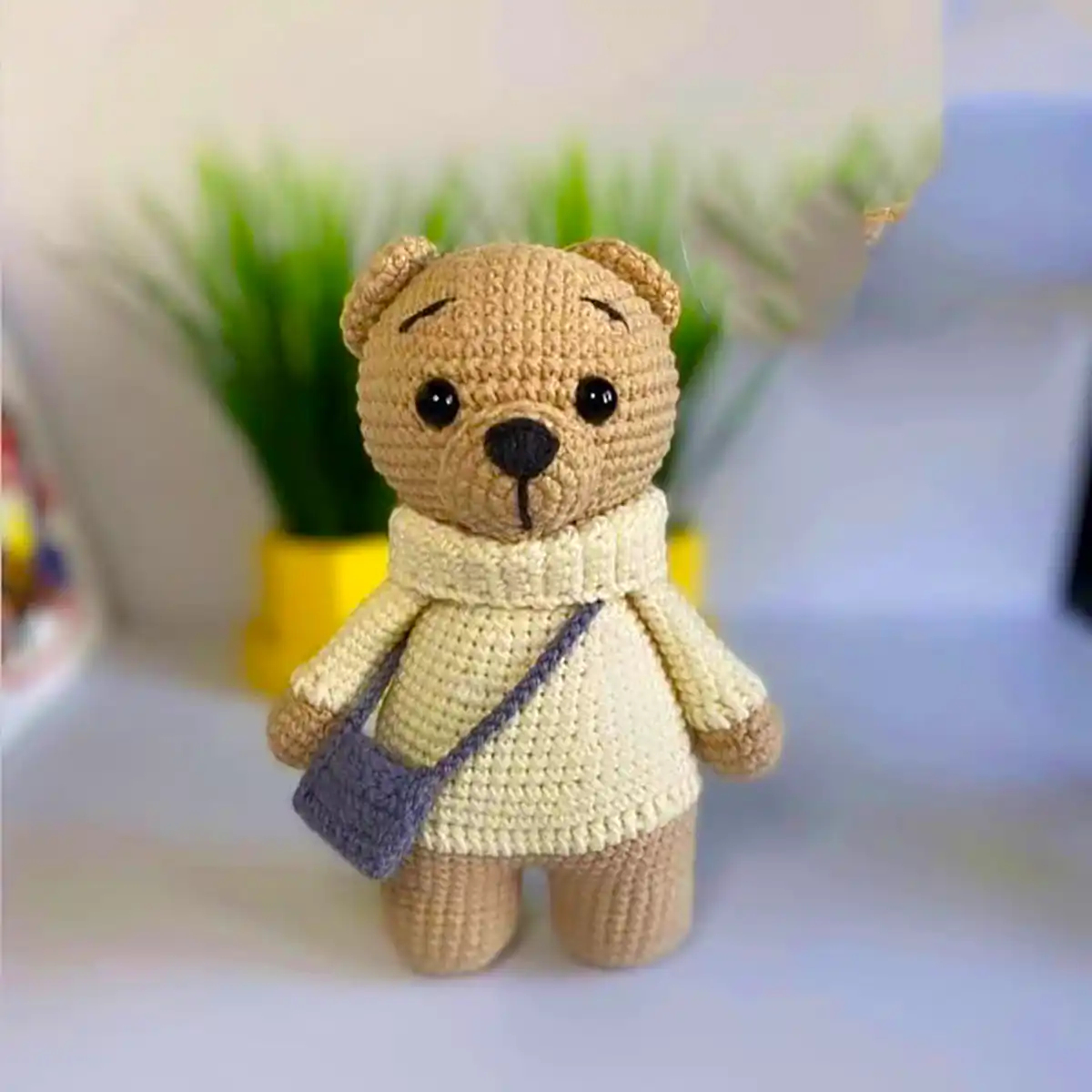 خرس بافتنی عروسکی 