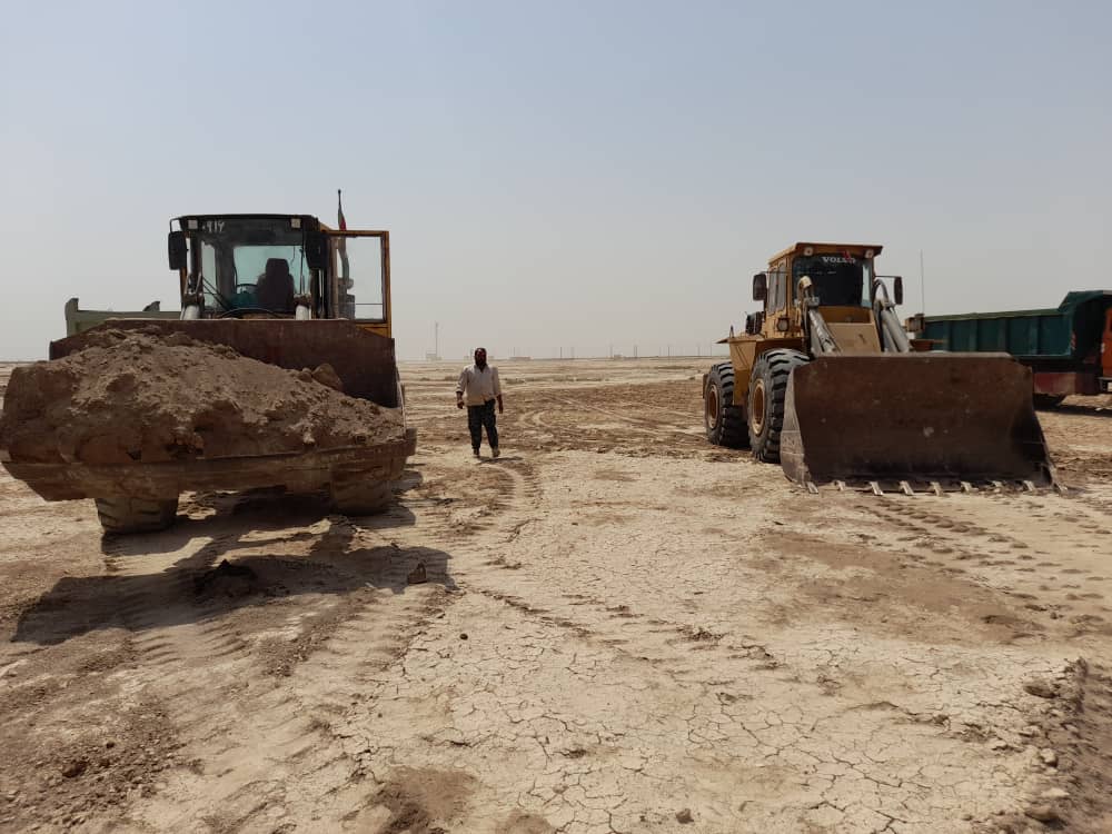 پیدا شدن پیکریک شهید در عملیات خاکبرداری منطقه شلمچه