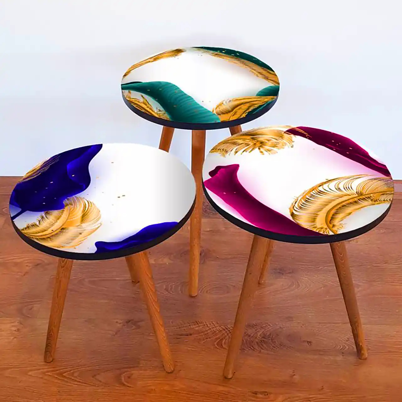 میز عسلی ست رزینی