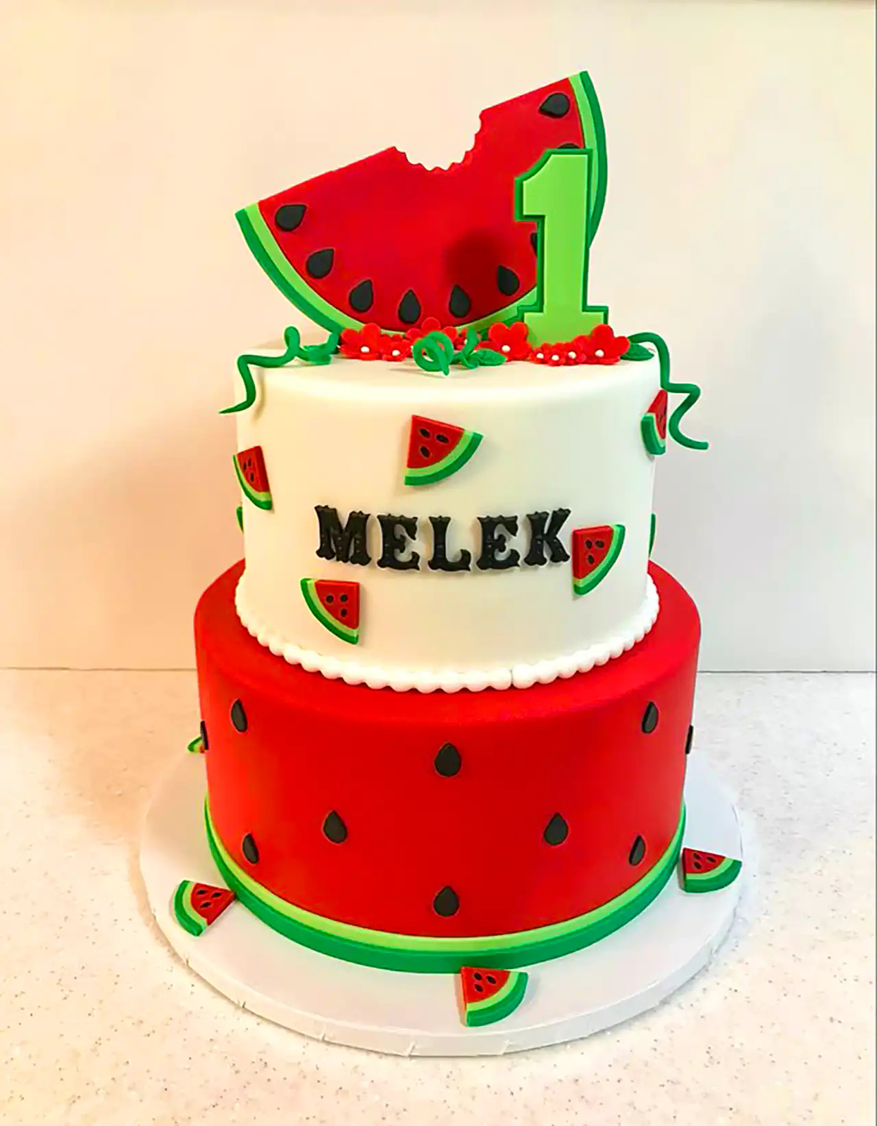 کیک هندوانه ای یلدایی