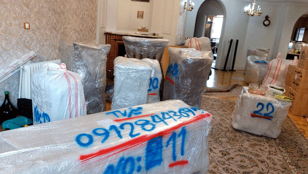 بسته بندی بار و لوازم منزل برای ارسال به ترکیه