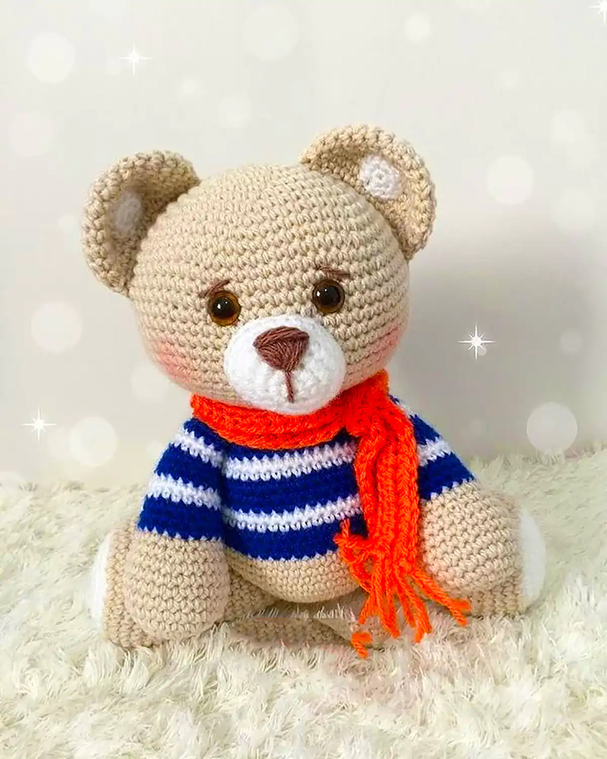 خرس بافتنی عروسکی 