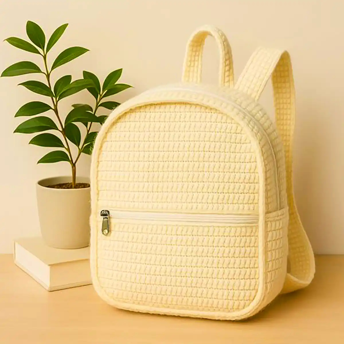 کوله پشتی مینیمال بافتنی