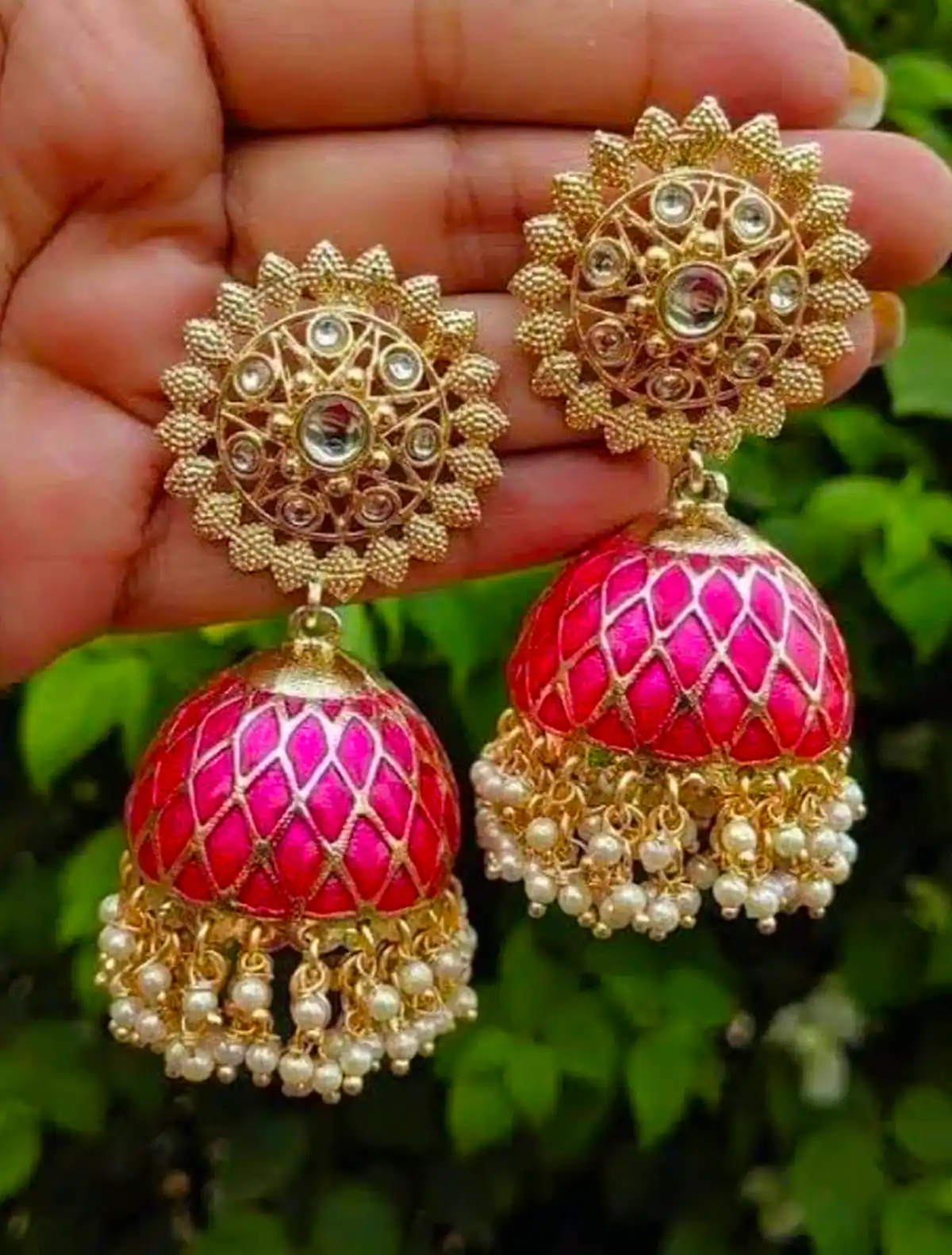 گوشواره هندی خوش رنگ