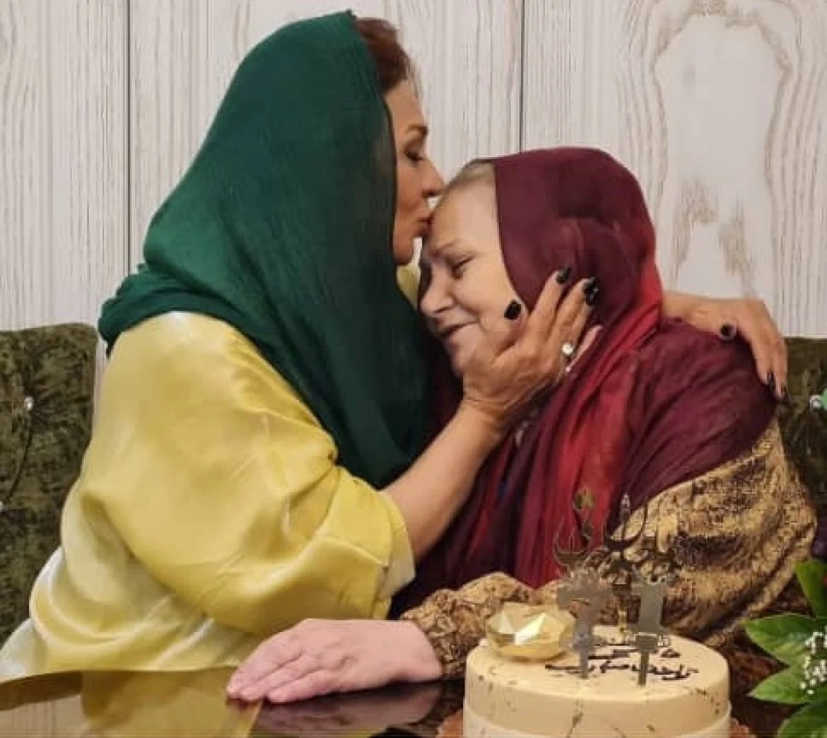 تصویری کمتر دیده شده از جشن تولد ۷۱ سالگی شهناز نامدار در کنار نسرین مقانلو