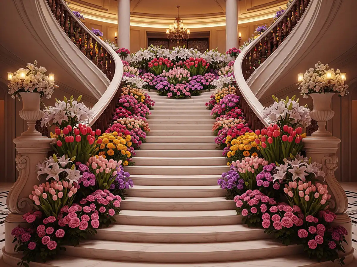 ایده های خلاقانه برای گل آرایی راه پله + 10 نکته مهم و کاربردی برای خانه داران