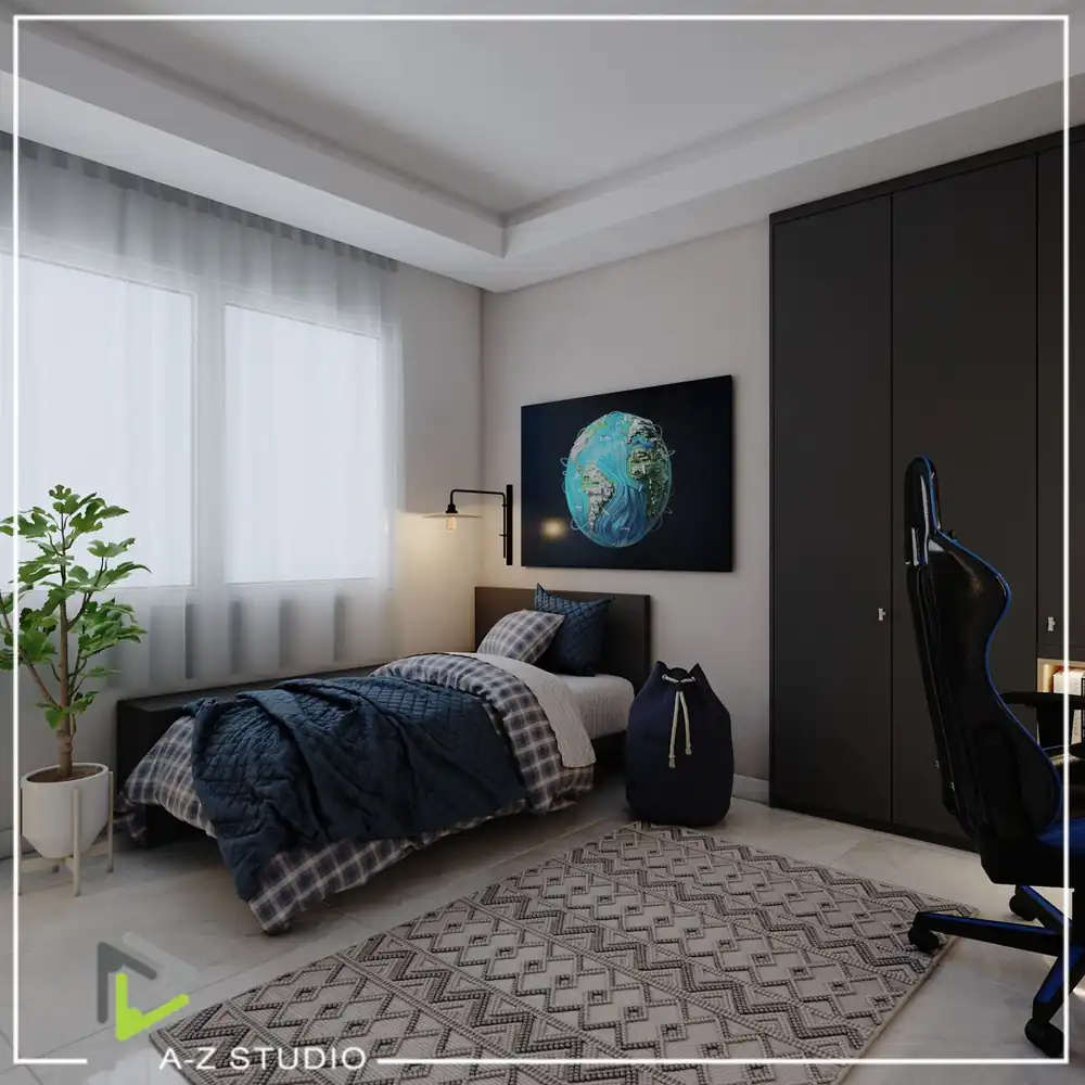 ایده دکوراسیون اتاق خواب پسرانه