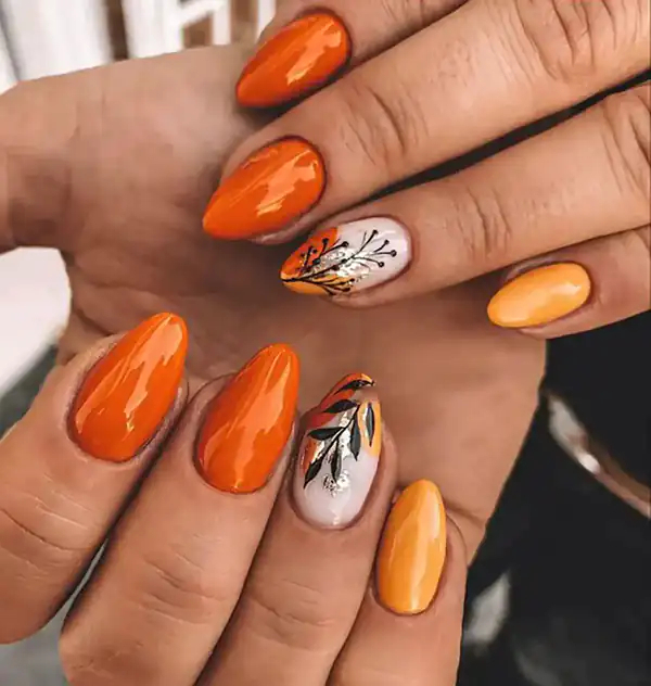 مدل ناخن پاییزی جدید