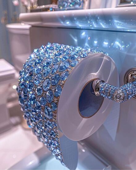 الماس دستمال توالت