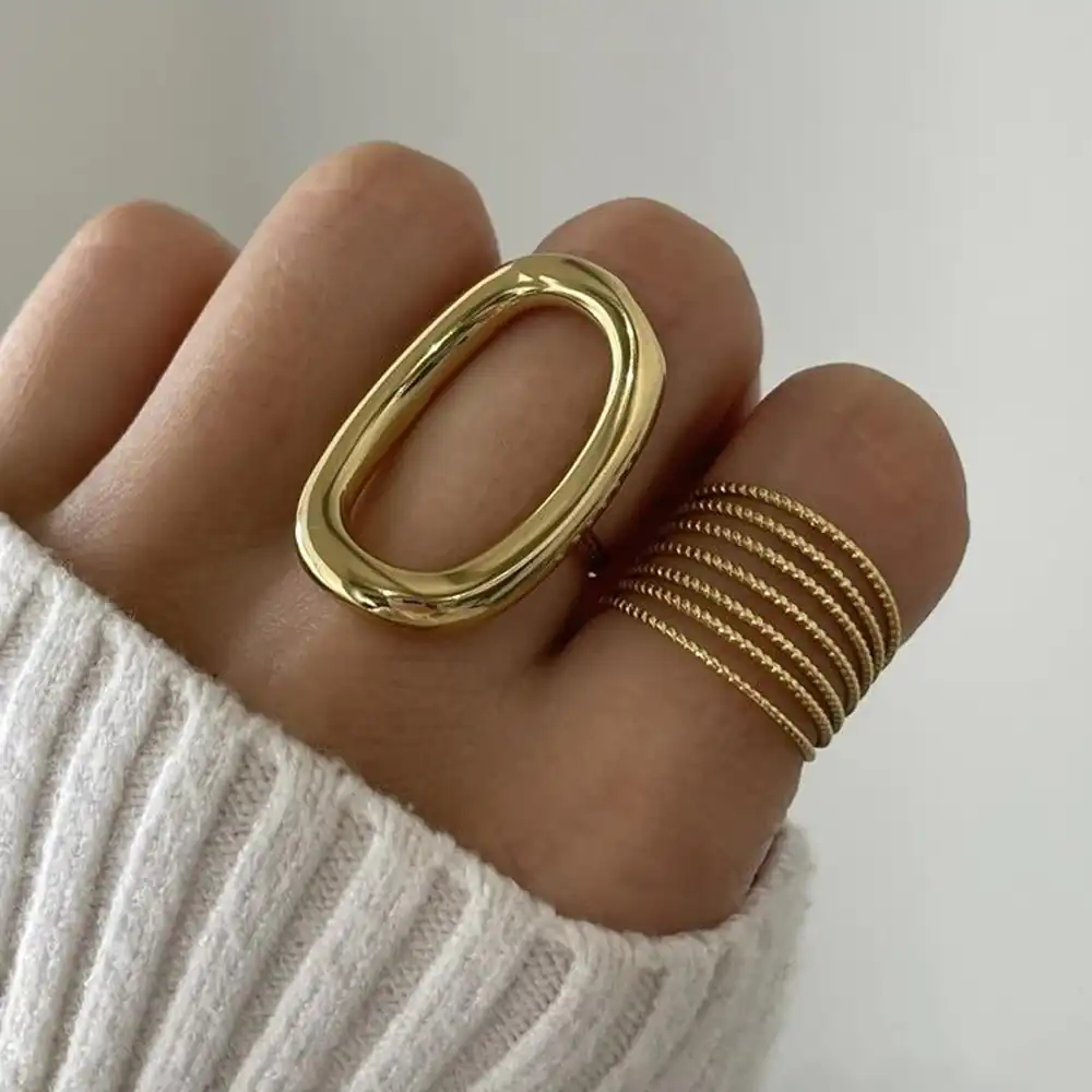 انگشتر طلا زنانه بزرگ