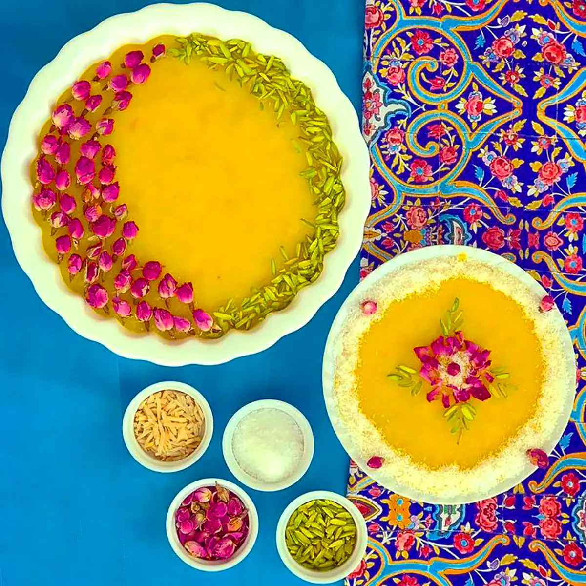 تزئین شله زرد مجلسی