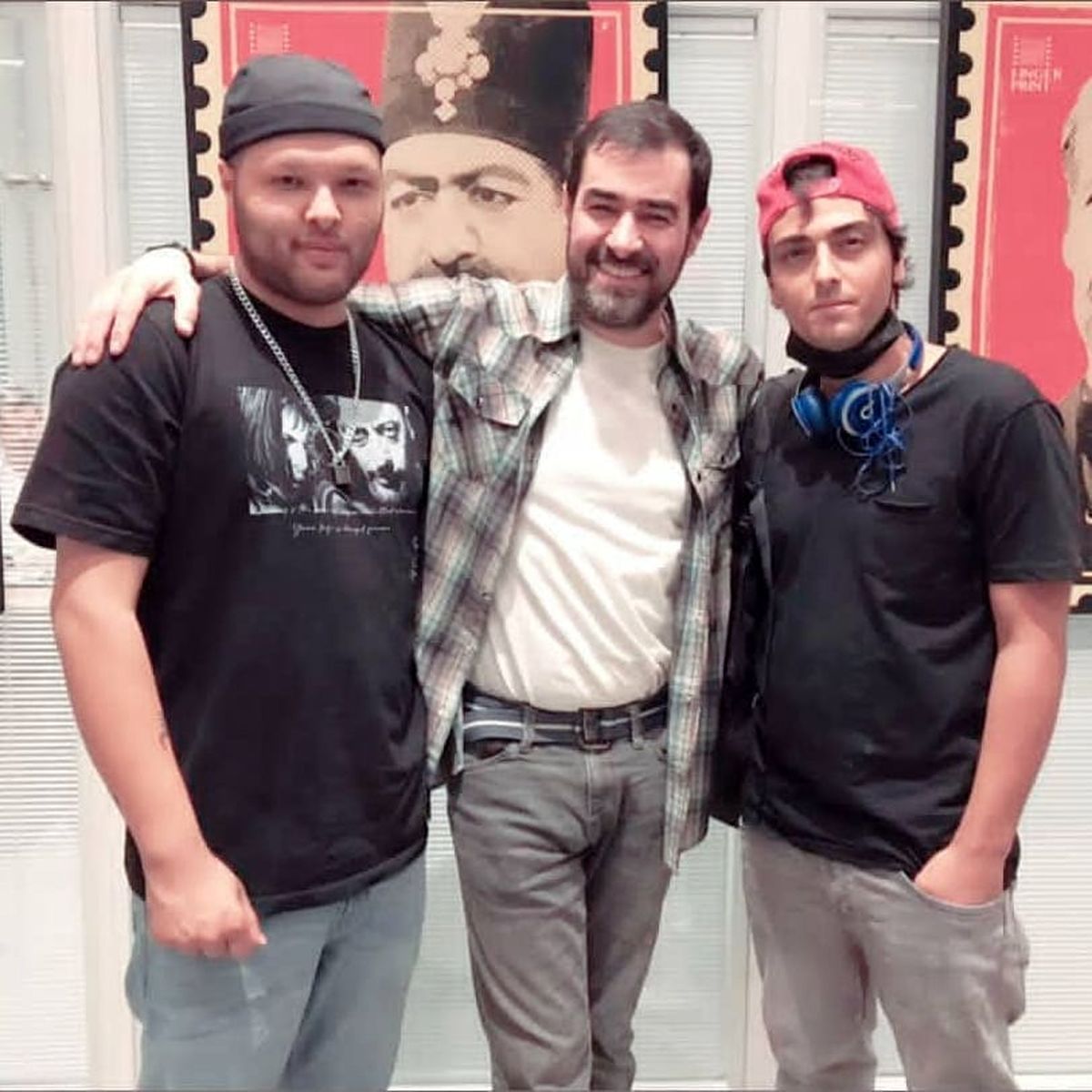 شهاب حسینی با دو پسرش
