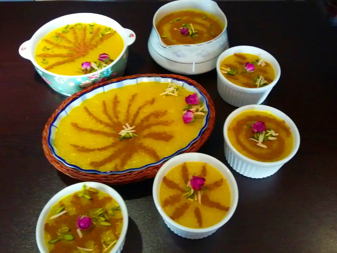 تزئین شله زرد مجلسی 