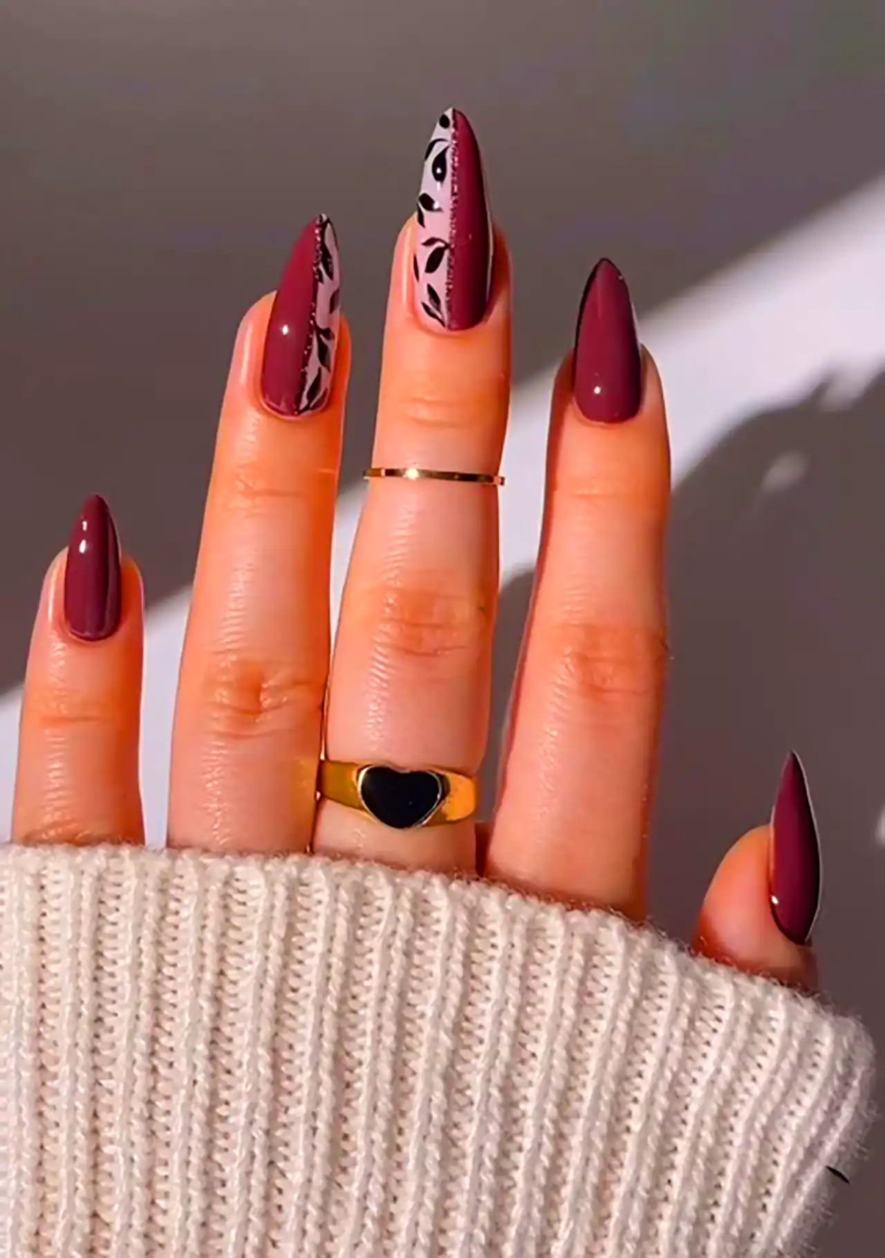 مدل ناخن طرح دار جیگری 