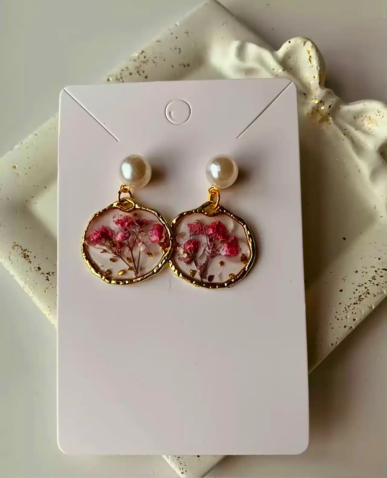 گوشواره رزین دست ساز