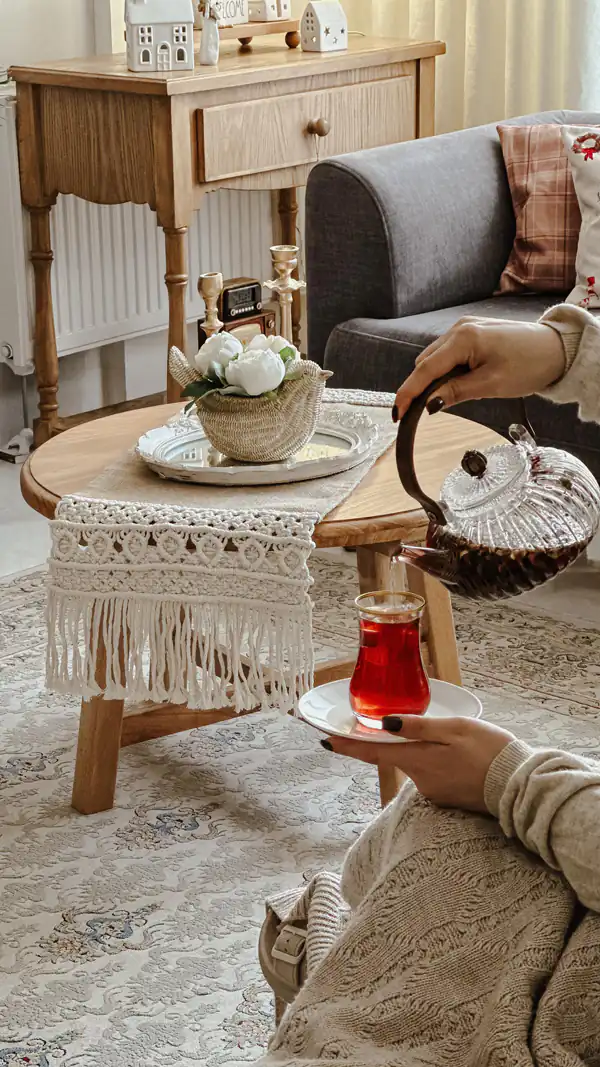 عکس های چیدمان روی میز جلو مبلی