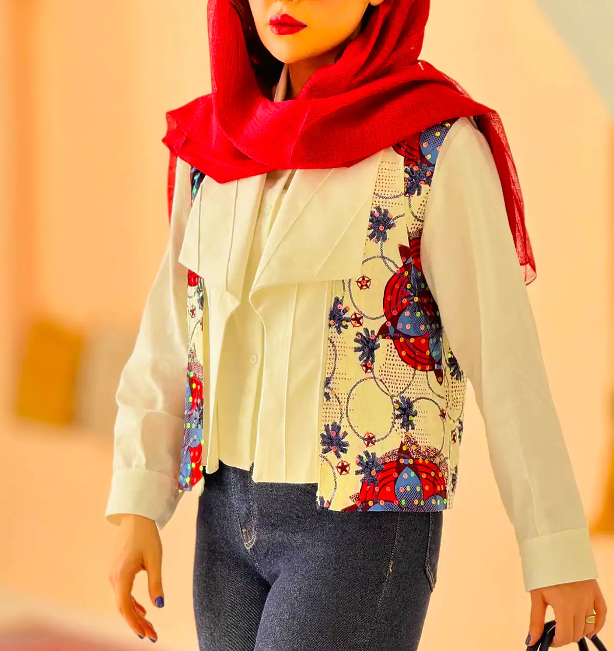 مانتو رنگی سرزنده