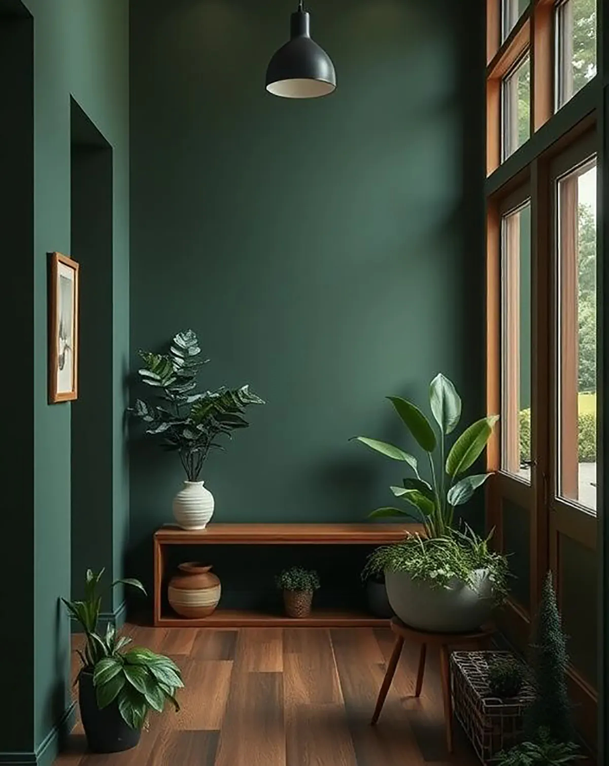 دیوار سبز آکاردئونی 