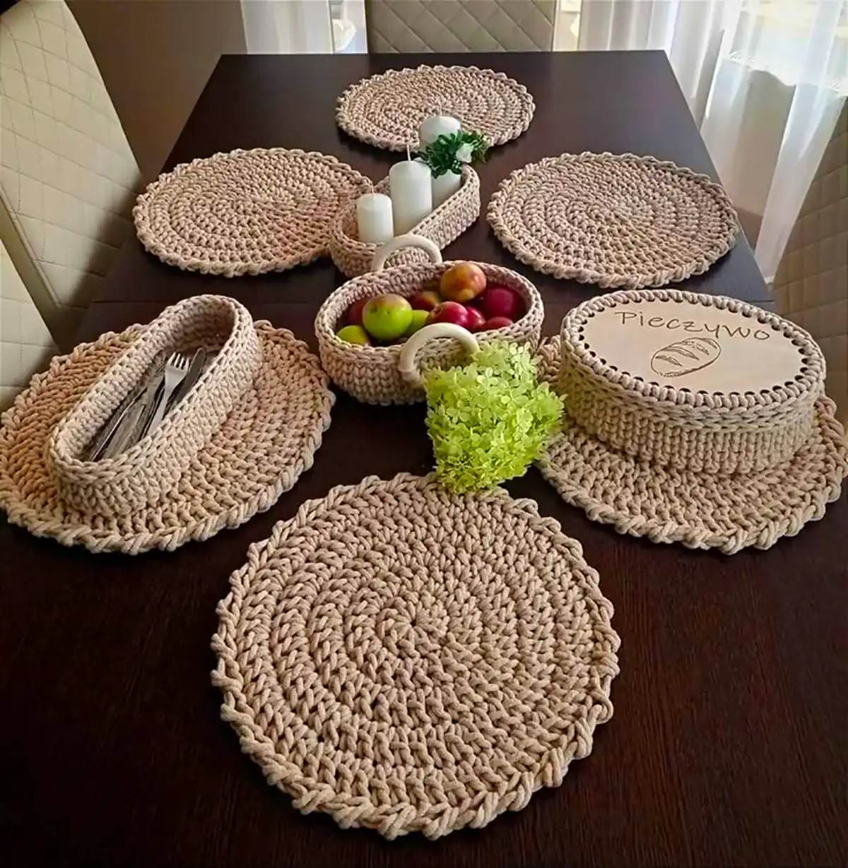 زیربشقابی دستبافت شیک 