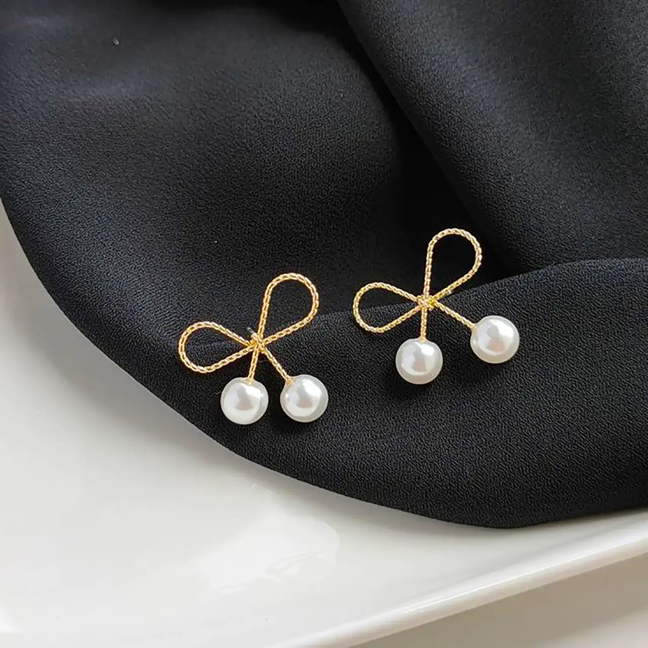 گوشواره پاپیون طلا