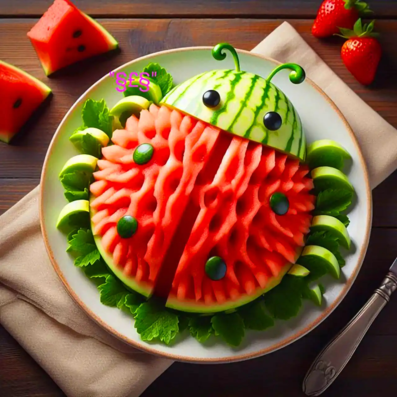 تزئین هندوانه شب چله 