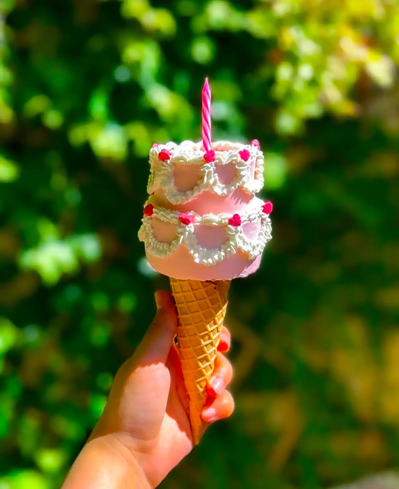 کیک بستنی جدید تولد